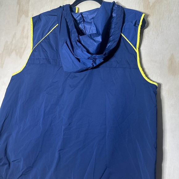 Hunter Brand Full Zip XLarge Hooded Navy Windbreaker Vest Jacket - Picture 9 of 10